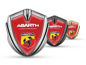 Fiat Abarth Metall Kuppel Emblem Luxus Finish Legierung Detail